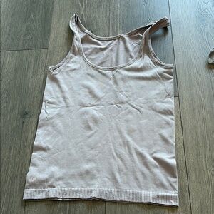Lululemon Ribbed High Neck Scoop Back Tank Mauve Pink Size Small